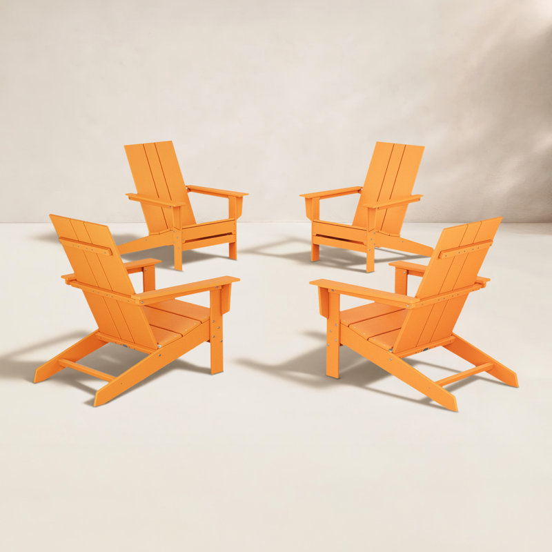 Chaises Adirondack en plastique Liles POLYWOOD x, Mandarine