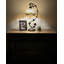 Lampe de table Simonson Tiffany Feuilles de fer et de métal beige avec ampoule à DEL incluse H 11 po x P 8 po x H 21 po