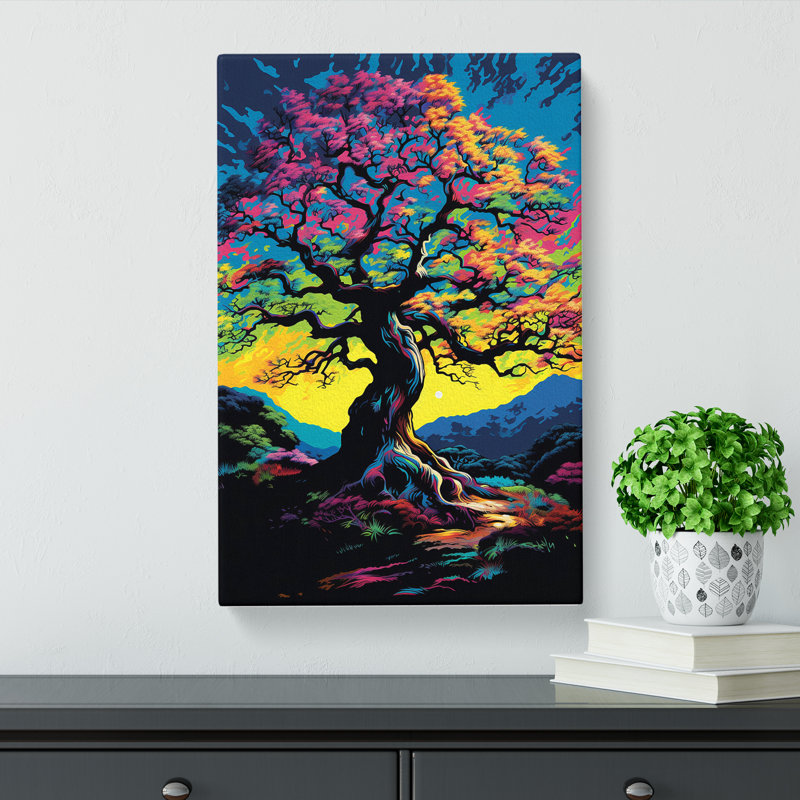 Oak Tree Pop - Wrapped Canvas, 76cm H x 50cm W x 3cm D