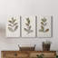 Bronze Leaf I - ensemble de 3 reproductions sur toiles tendues-1443947632