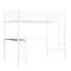 Lit mezzanine simple en métal avec bureau d'étude ergonomique et rails-938115670
