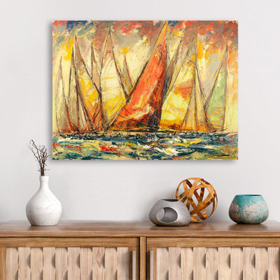 Great Regatta 1 Piece Wrapped Canvas Painting
