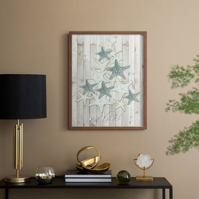 Coastal Christmas IV Framed Print - Solid Wood