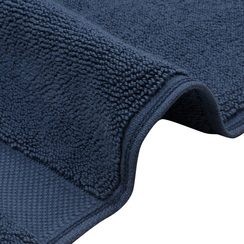 Corringham Cotton Feather Touch Quick Dry 700 GSM Bath Mat, 20"X33", Blue