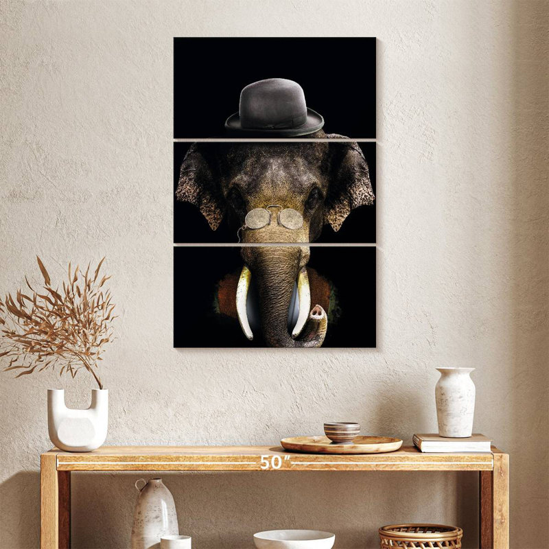 Classy Elephant, 38" H x 24" W