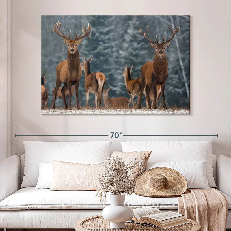 Brampt Deer Season, 34" H x 51" W