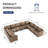 Cissiee Upholstered U-Shaped Sectional Right Hand Facing-856269380