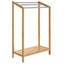 Towel Rack Bamboo with Floor Shelf