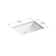 Ladena® Vitreous China Rectangular Undermount Bathroom Sink with Overflow