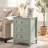 Modern 3-Drawer Wooden Nightstand Set Of 2, Tall & Narrow-568476635