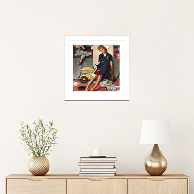 «Santa's Helper», reproduction d'art mural, papier d'art encadré