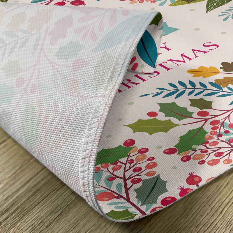Ensemble de 8 napperons de fleurs East Urban Home 8 pièces multicolores