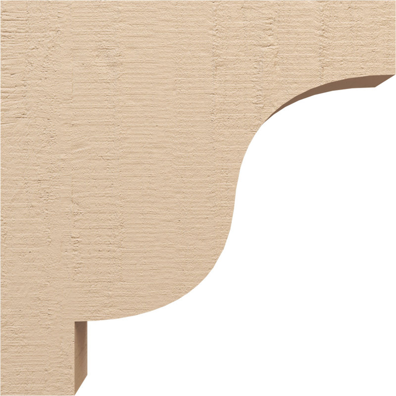 Bois de cèdre brut Newport, grain de bois TimberThane, brun clair apprêté, H 24 po x l 6 po x P 24 po