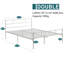 YT Metal Bed Frame with Headboard / Steel Slat Support-1522246782-1556603013