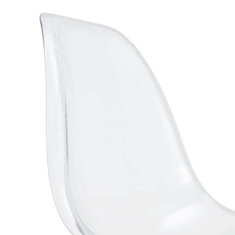 Seaneen Side Chair, Clear, Set of 6, Black