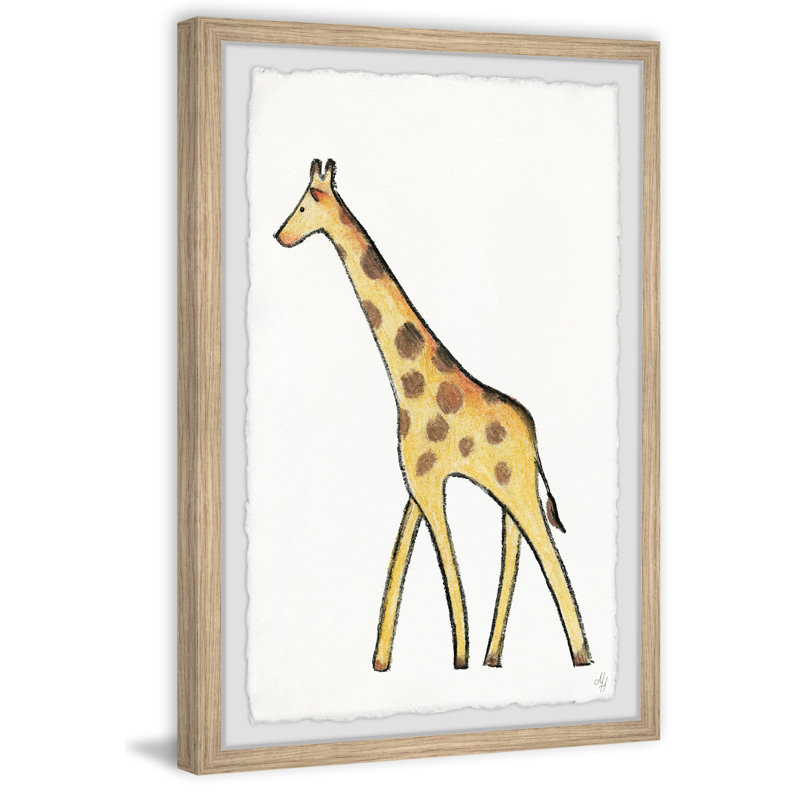 Jaren Walking Giraffe - Print, 30cm H x 20cm W