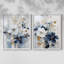«FLORAL Series CCLxxiv», reproduction encadrée de qualité supérieure - prête à être accrochée - aucun clou requis - aucun clou requis-107998609-107998624