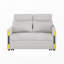 Causeuse-lit en velours Teddy
