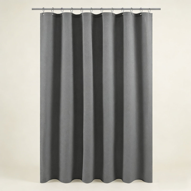 Rideau de douche Luxury, H 72 po x l 71 po, Gris