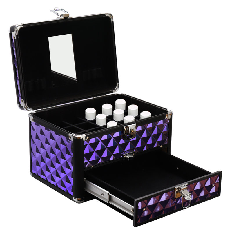 Faux Leather Makeup Organiser