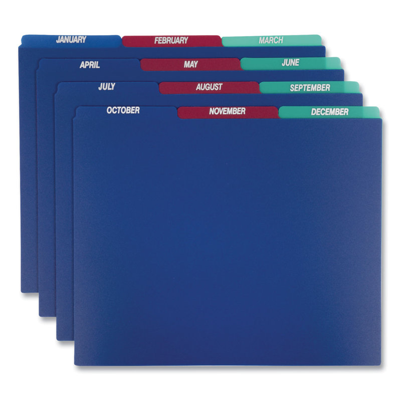 Pendaflex® Poly Top Tab File Guides PVC / Vinyl Flat Files Open