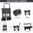 Extra Large Collapsible Wagon W/removable Canopy, 250lbs Foldable Garden Cart W/rear Storage, Big Wheel&adjustable Handles-100706637