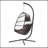 Outdoor Hanging Chair With Durable Frame And Comfortable Cushion For Relaxation-2043864656