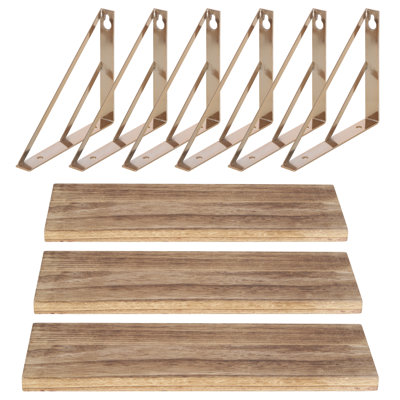 Belle-Isle 3 Piece Floating Shelf