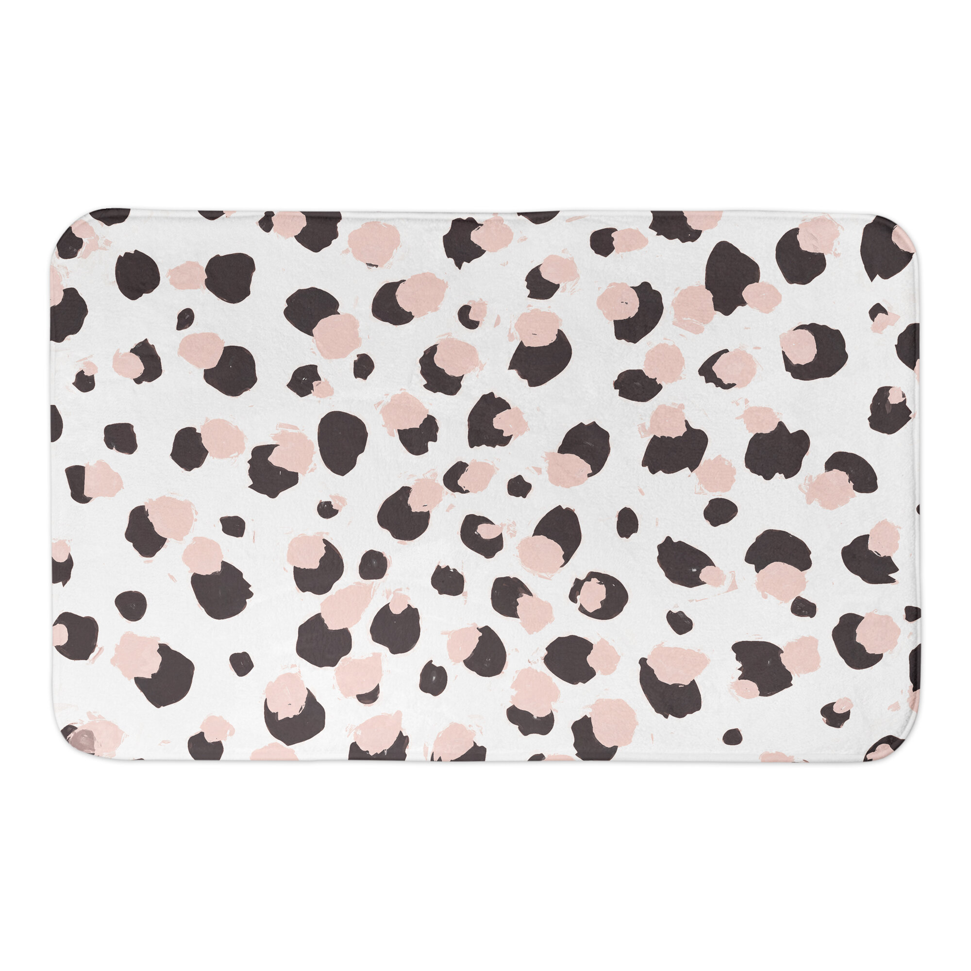 Everly Quinn Rubber Bath Mat with Non-Slip Backing