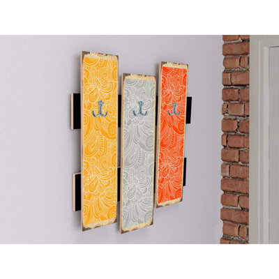 3 - Hook Wall Mounted Coat Rack