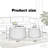 White Round Storage Table Set