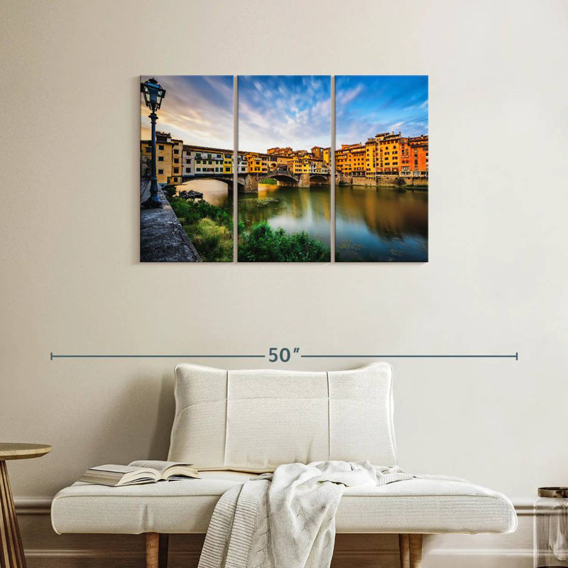 Ponte Vecchio Riverscape, 24" H x 38" W