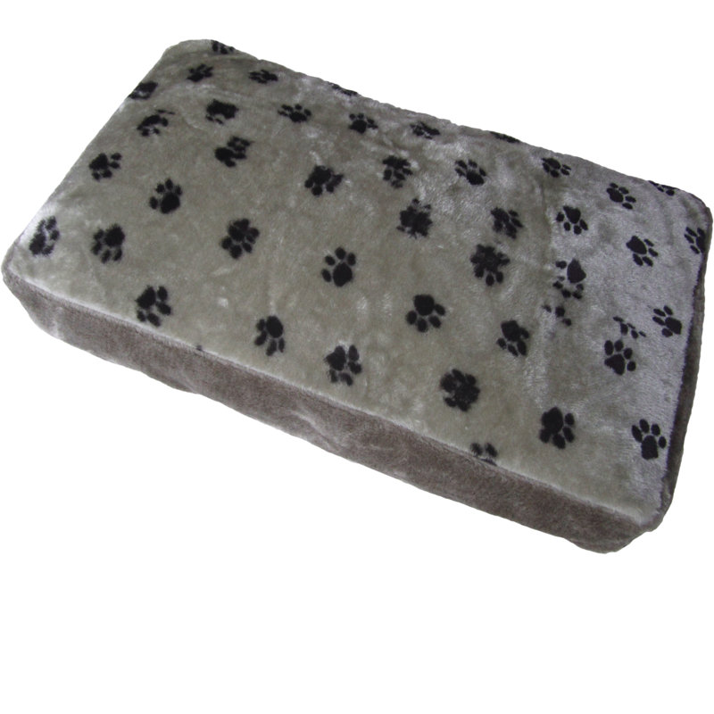 Durst Polyester Pet Bed, Grey/Black, 8cm H x 85cm W x 45cm D