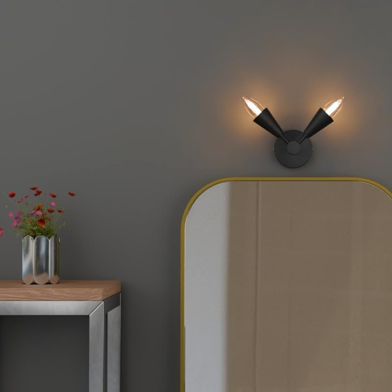 Bocchino Armed Sconce, Black