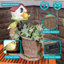 Jardinière d'extérieur en polyrésine avec lumières solaires Bastos - 11,5 po x 7,5 po x 17,25 po