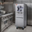 Ice Cream Maker for Commercial Use, Produces 18 Liters per Hour, 1780W, 6L Stainless Cylinder, Offers Single Flavor, Equipped with Wheels, LED Display, Automatic Cleaning & Pre-cooling Functi