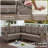 Serita Trym 100" Wide Outdoor PE Wicker Patio Sectional With Cushions With Ottomans-2036036322