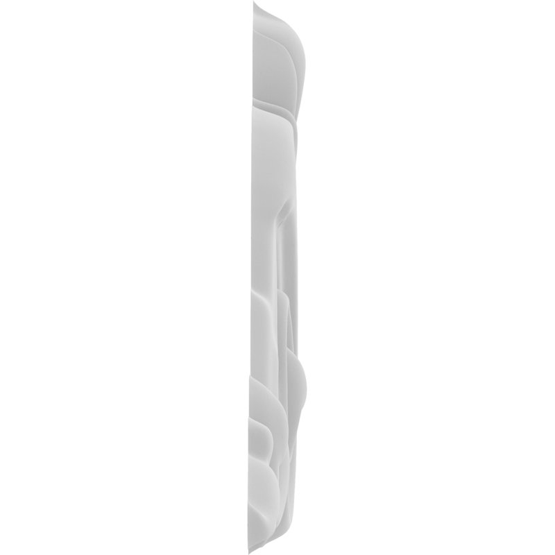 Rosette trenton, H 5 po x l 2,5 po x P 0,5 po, Gauche
