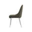 Chaise d’appoint rembourrée en gris fratessa