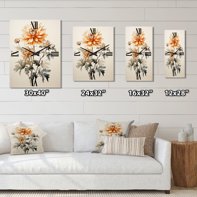 Horloge murale moderne Lugenia - Dahlia, Petit