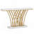 Schubert Gold Console Table with Faux Top-506084631