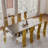 Brushed Gold Dining Chairs Set Of 6