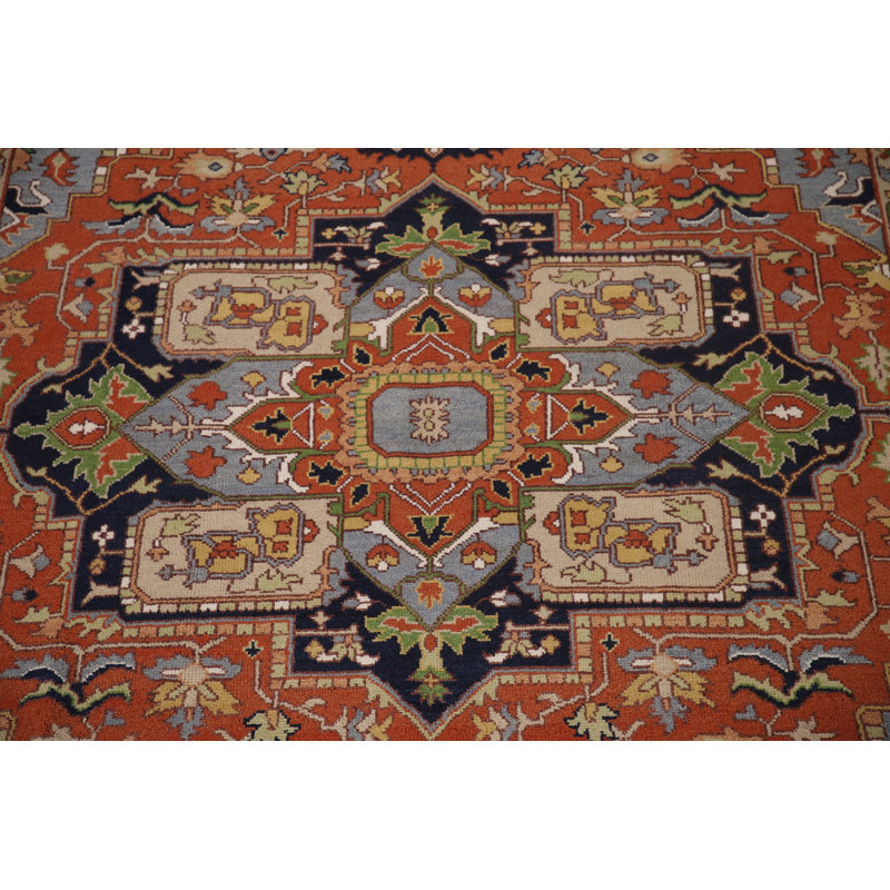 Tapis oriental orange 9x12