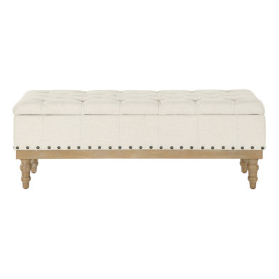 Coleene Polyester Blend Upholstered Storage Bench