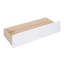 Lit à baldaquin pleine grandeur, blanc brossé, matériaux, avec 2 tiroirs pour un lit de chambre à coucher à deux tiroirs, aucun sommier nécessaire, finition blanche, bois de pin massif et fabrication