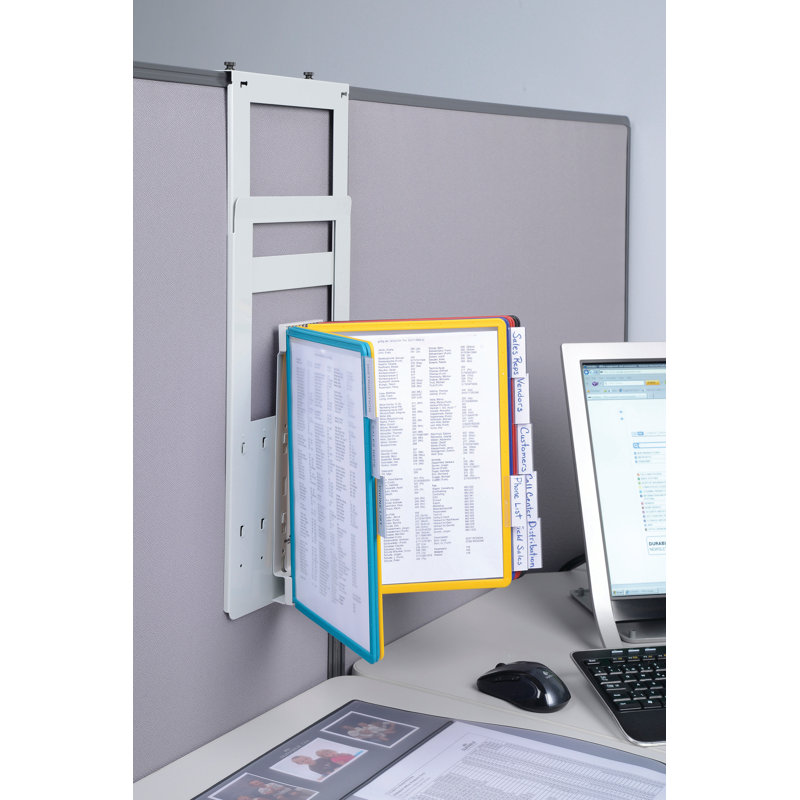 DURABLE VARIO Wall Reference System, 10 Panels, Letter, Assorted Colors