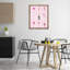 Art mural varié sur toile flottant, "Diverses boissons roses" par House of Lulu-367360050-367360051