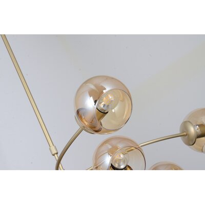 Ivy Bronx Preesall 10 - Light Dimmable Sputnik Modern Linear Chandelier ...