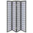 Ashwika 69.5''W x 70.25''H 4-Panel Solid Wood Folding Room Divider - Black-124651908-124651909-93620605