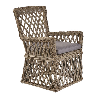 Fauteuil brun Kamini